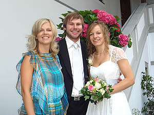 Kathi and Benedikt with Miriam