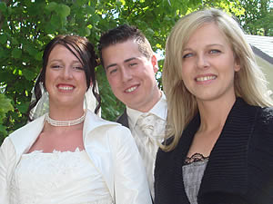 Anja and Roman with Miriam on 2.may.2009 in Mondsee