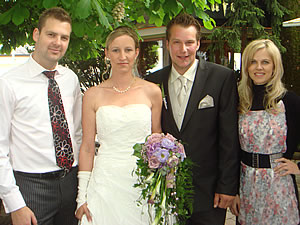 Beate and Ignaz with Miriam and Peter in Altenmarkt 22.May.2010