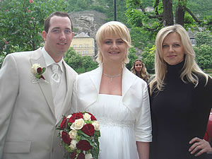 Melanie and Markus with Miriam in Salzburg 15.May.2010